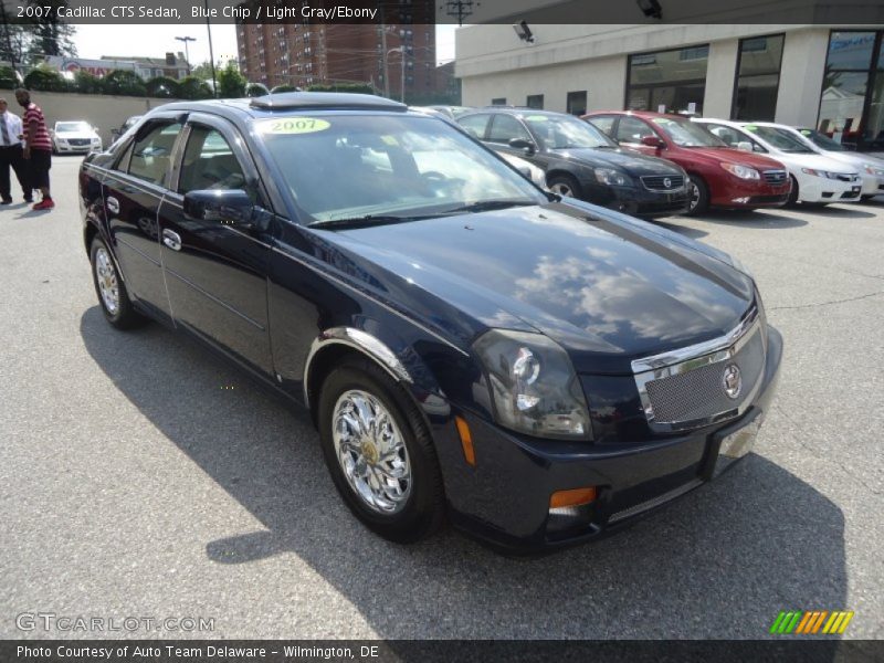 Blue Chip / Light Gray/Ebony 2007 Cadillac CTS Sedan