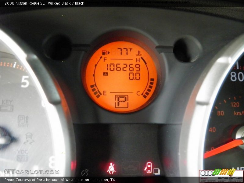 Wicked Black / Black 2008 Nissan Rogue SL