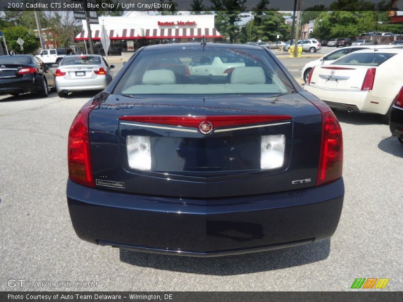 Blue Chip / Light Gray/Ebony 2007 Cadillac CTS Sedan