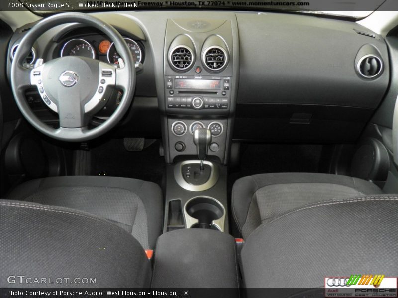 Wicked Black / Black 2008 Nissan Rogue SL