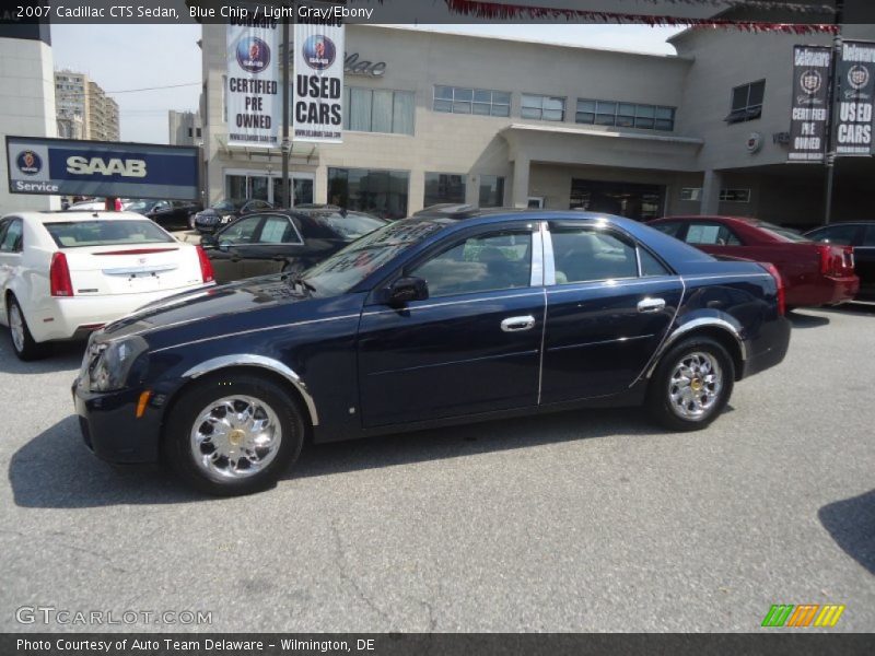 Blue Chip / Light Gray/Ebony 2007 Cadillac CTS Sedan