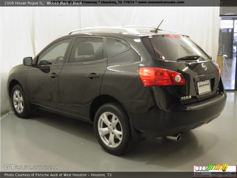 Wicked Black / Black 2008 Nissan Rogue SL