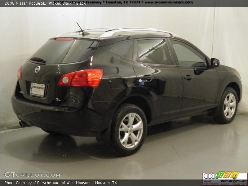 Wicked Black / Black 2008 Nissan Rogue SL