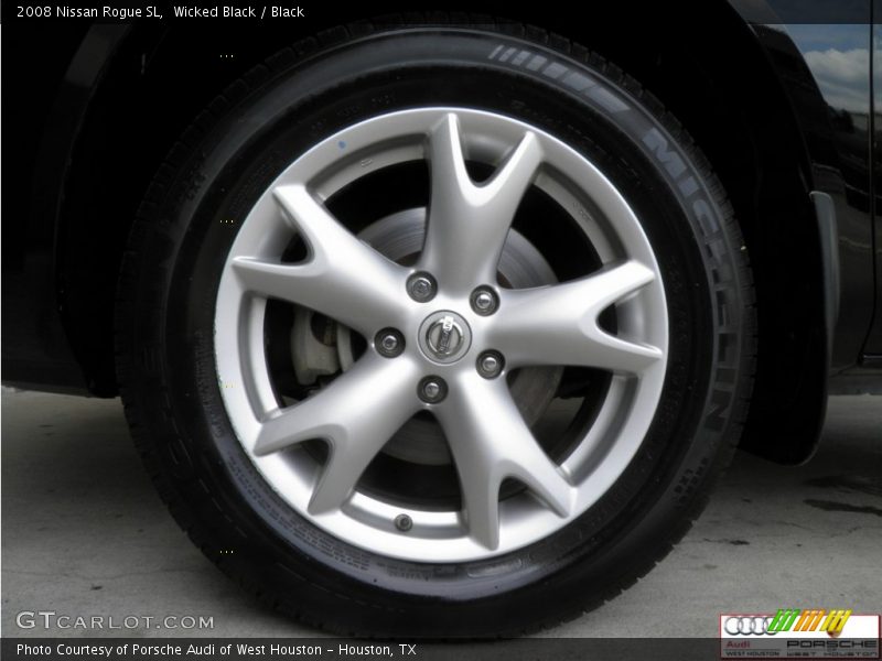 Wicked Black / Black 2008 Nissan Rogue SL
