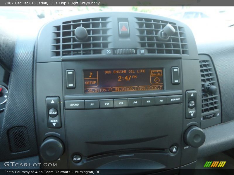 Blue Chip / Light Gray/Ebony 2007 Cadillac CTS Sedan