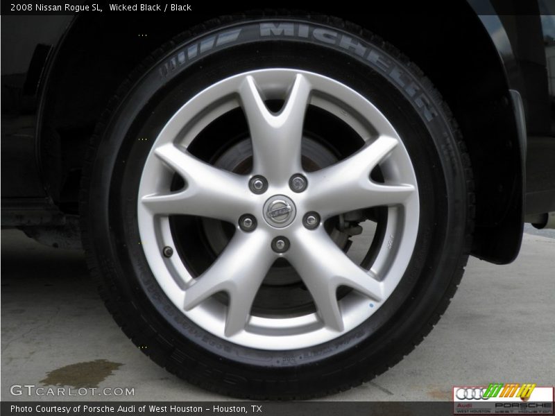 Wicked Black / Black 2008 Nissan Rogue SL