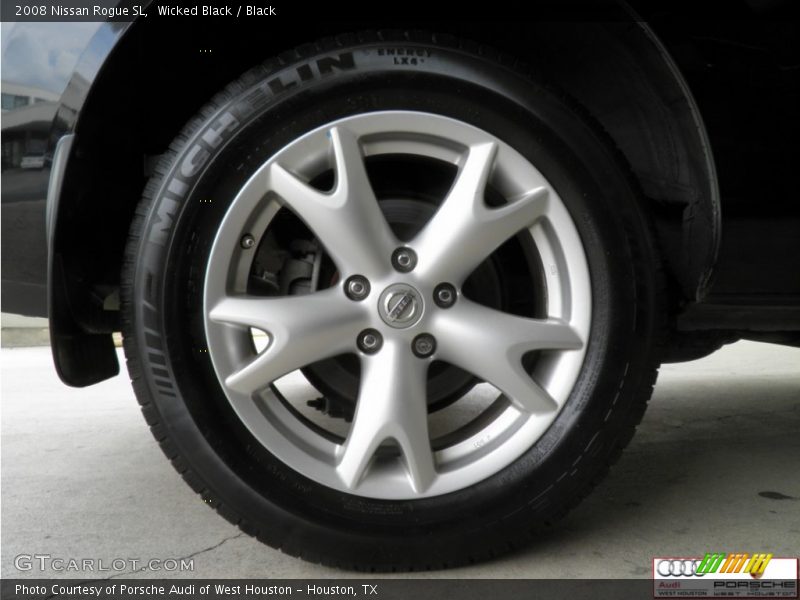 Wicked Black / Black 2008 Nissan Rogue SL