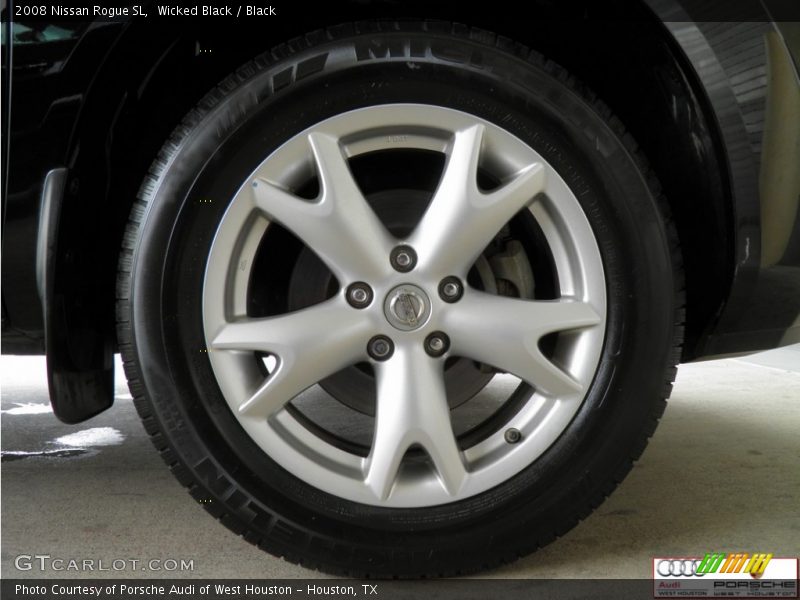 Wicked Black / Black 2008 Nissan Rogue SL