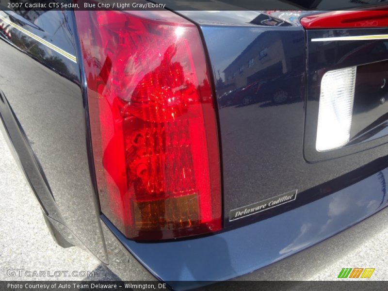 Blue Chip / Light Gray/Ebony 2007 Cadillac CTS Sedan