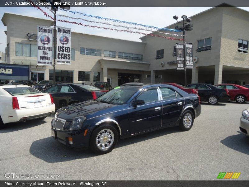 Blue Chip / Light Gray/Ebony 2007 Cadillac CTS Sedan