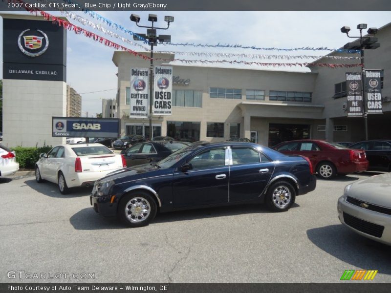 Blue Chip / Light Gray/Ebony 2007 Cadillac CTS Sedan