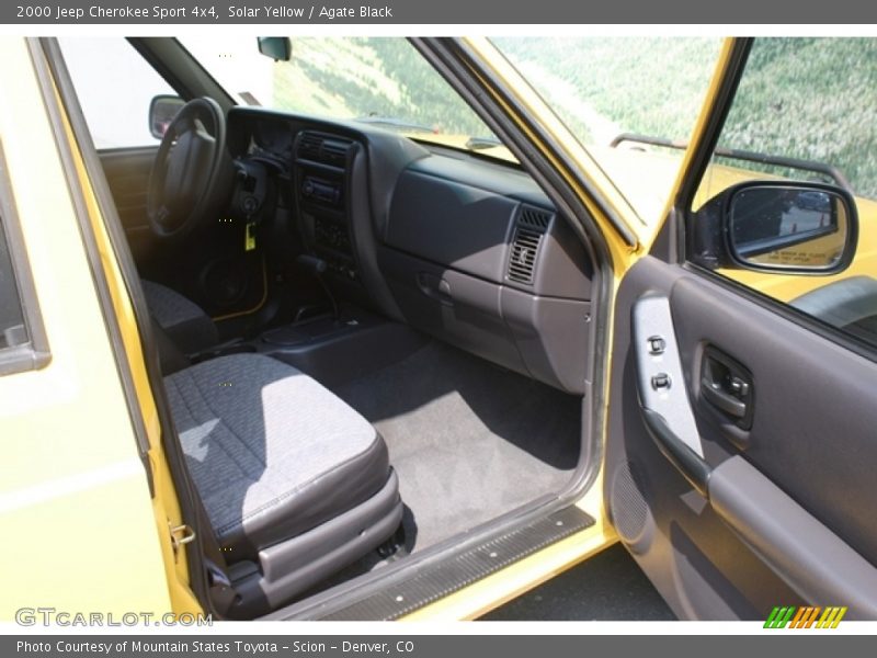 Solar Yellow / Agate Black 2000 Jeep Cherokee Sport 4x4