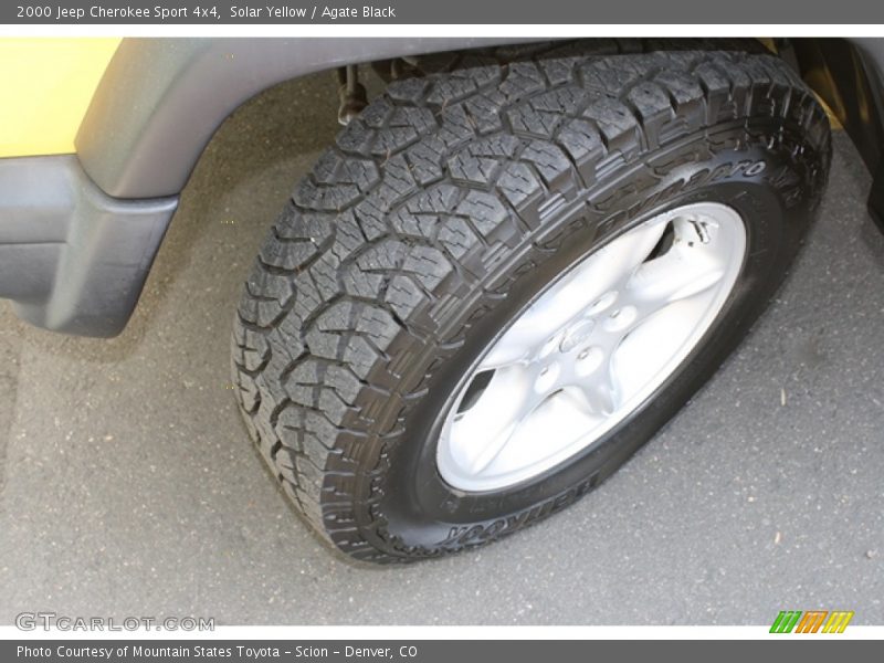 Solar Yellow / Agate Black 2000 Jeep Cherokee Sport 4x4