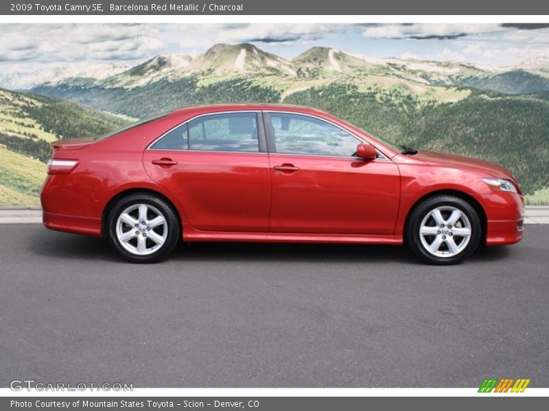 Barcelona Red Metallic / Charcoal 2009 Toyota Camry SE