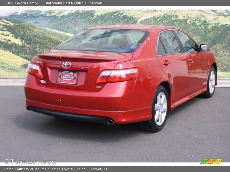 Barcelona Red Metallic / Charcoal 2009 Toyota Camry SE