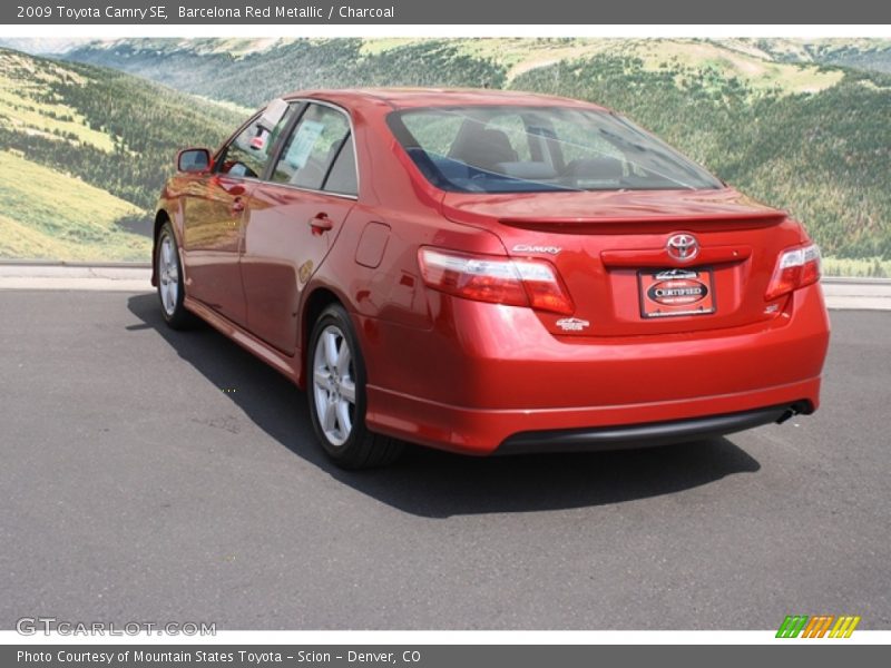 Barcelona Red Metallic / Charcoal 2009 Toyota Camry SE