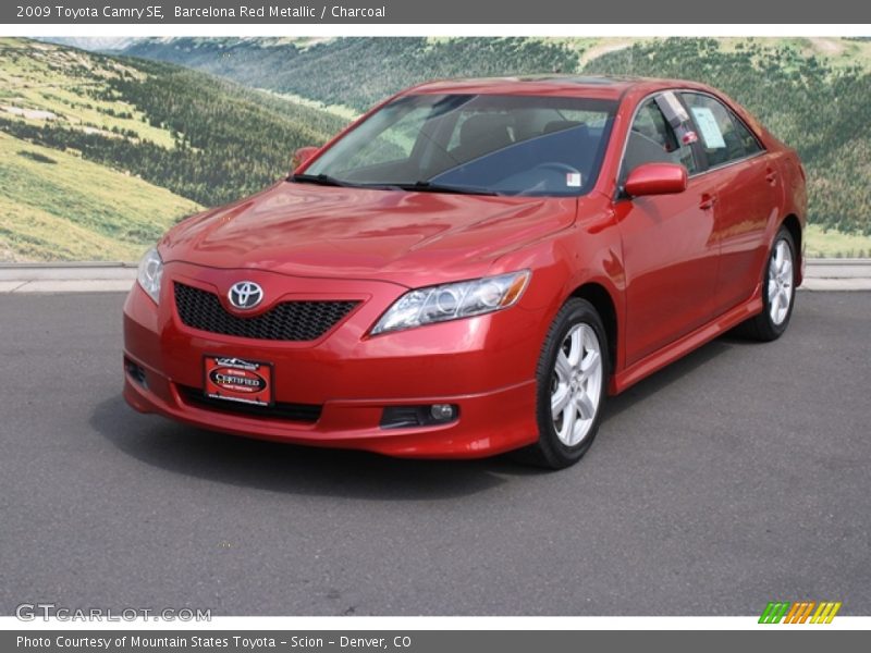 Barcelona Red Metallic / Charcoal 2009 Toyota Camry SE