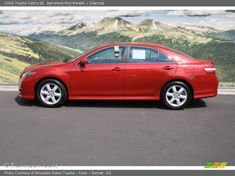Barcelona Red Metallic / Charcoal 2009 Toyota Camry SE