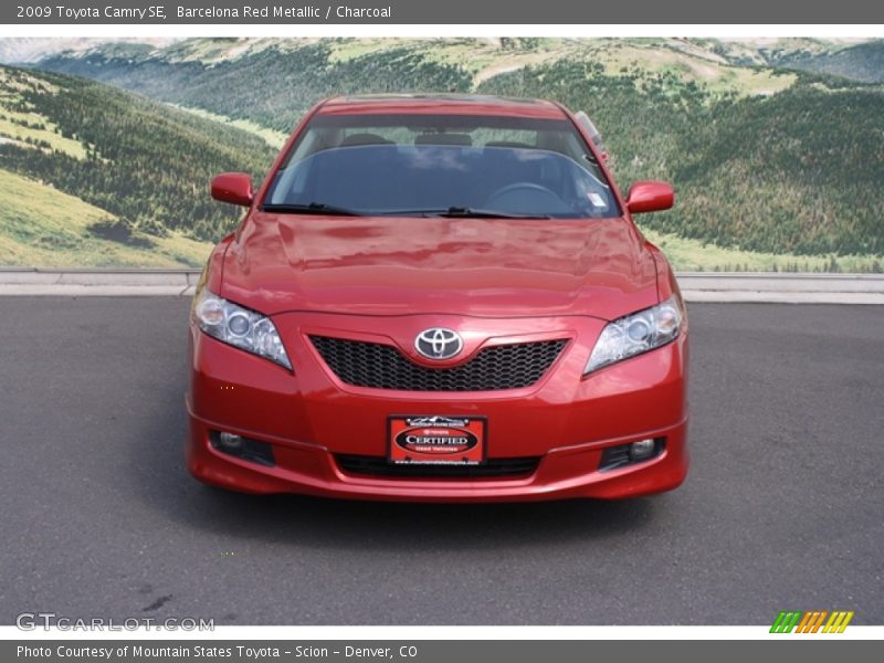 Barcelona Red Metallic / Charcoal 2009 Toyota Camry SE