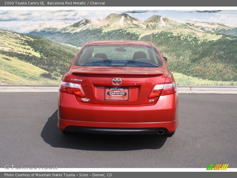 Barcelona Red Metallic / Charcoal 2009 Toyota Camry SE