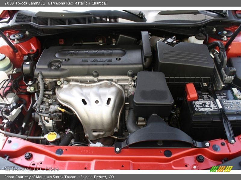 Barcelona Red Metallic / Charcoal 2009 Toyota Camry SE