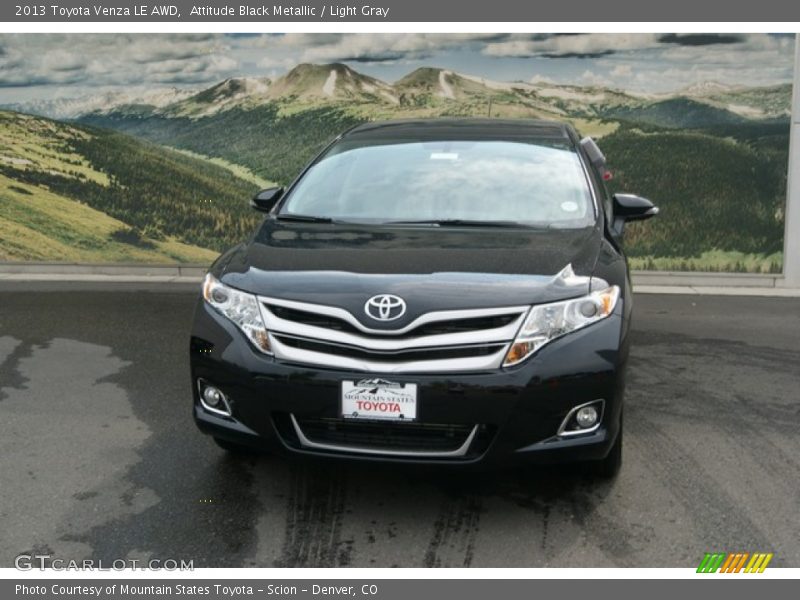 Attitude Black Metallic / Light Gray 2013 Toyota Venza LE AWD