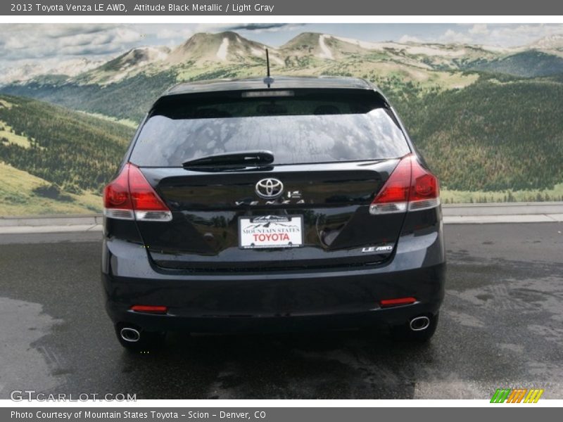 Attitude Black Metallic / Light Gray 2013 Toyota Venza LE AWD