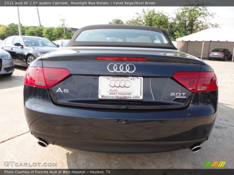 Moonlight Blue Metallic / Velvet Beige/Moor Brown 2013 Audi A5 2.0T quattro Cabriolet