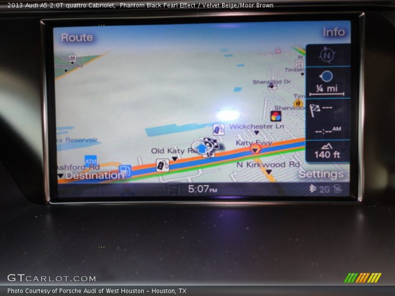Navigation of 2013 A5 2.0T quattro Cabriolet