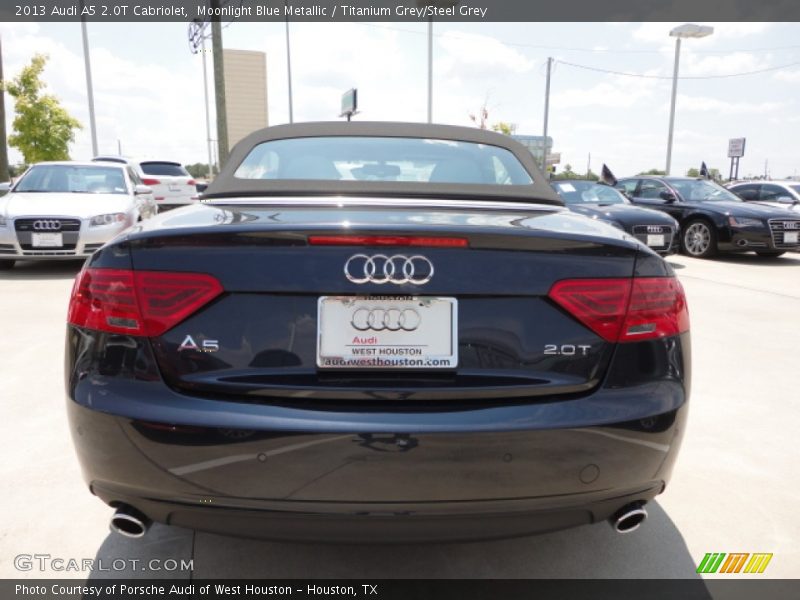 Moonlight Blue Metallic / Titanium Grey/Steel Grey 2013 Audi A5 2.0T Cabriolet