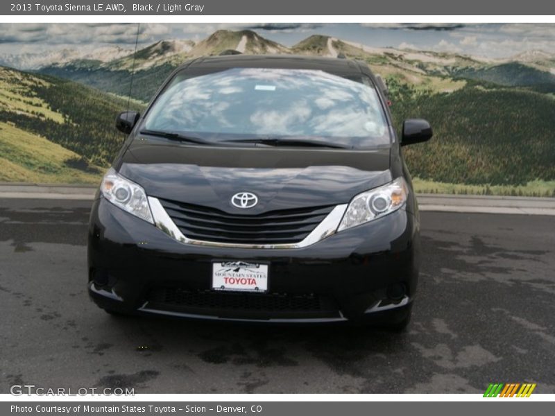 Black / Light Gray 2013 Toyota Sienna LE AWD