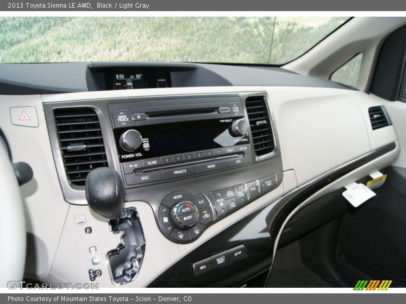 Black / Light Gray 2013 Toyota Sienna LE AWD