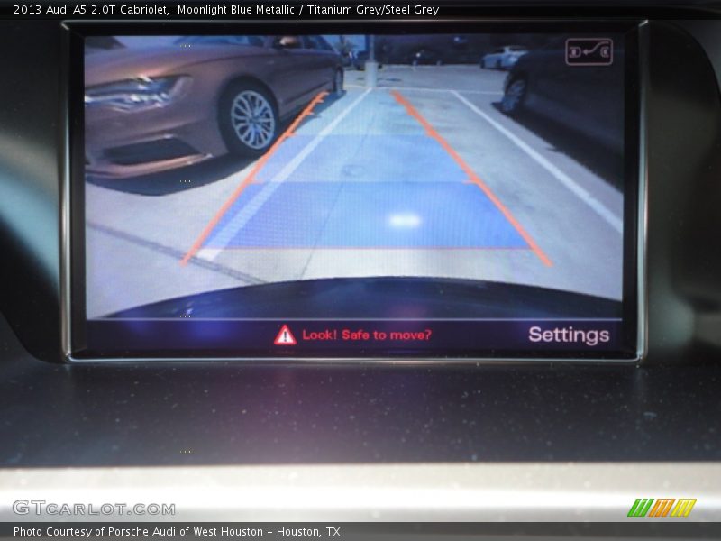 Moonlight Blue Metallic / Titanium Grey/Steel Grey 2013 Audi A5 2.0T Cabriolet