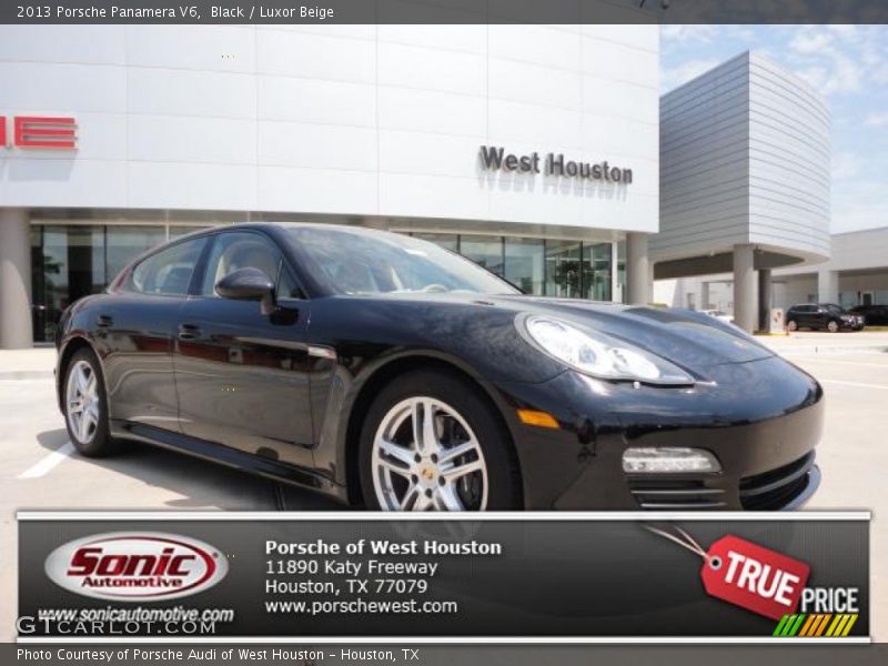 Black / Luxor Beige 2013 Porsche Panamera V6