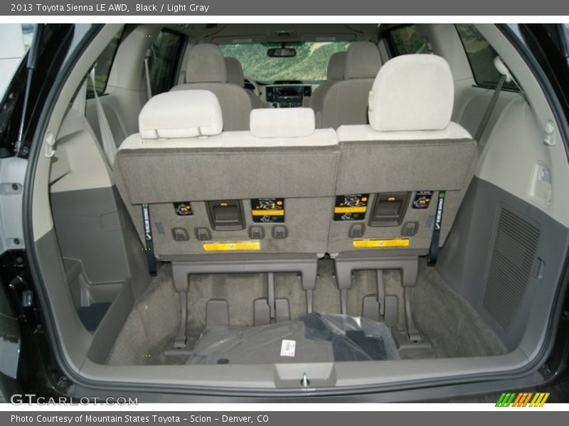 Black / Light Gray 2013 Toyota Sienna LE AWD