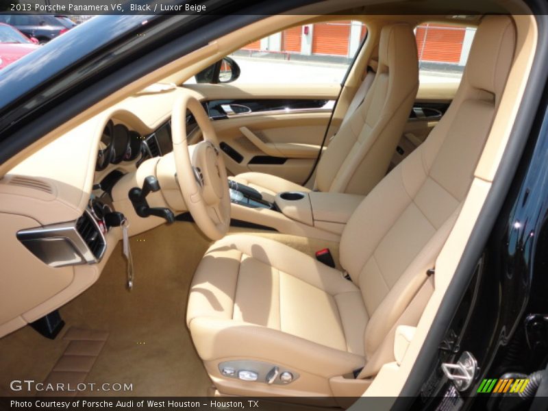 Black / Luxor Beige 2013 Porsche Panamera V6