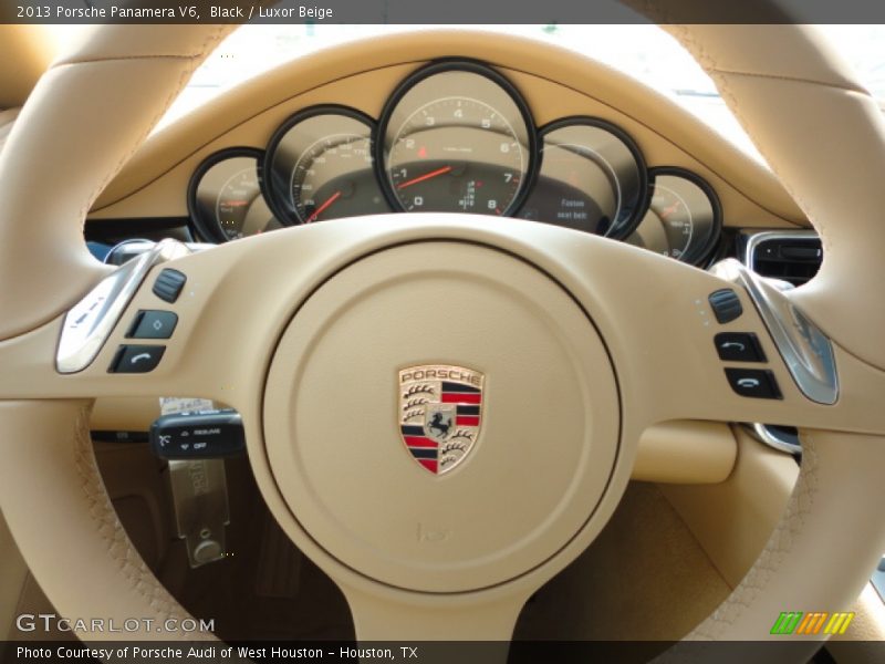 Black / Luxor Beige 2013 Porsche Panamera V6