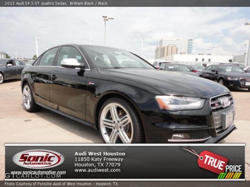 Brilliant Black / Black 2013 Audi S4 3.0T quattro Sedan
