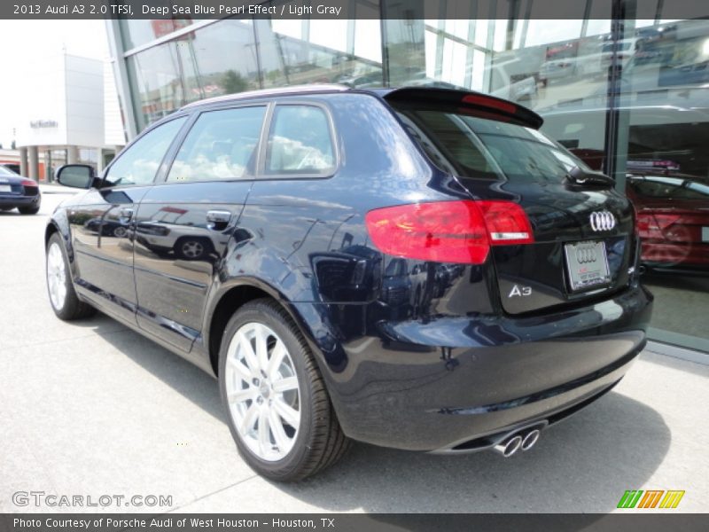 Deep Sea Blue Pearl Effect / Light Gray 2013 Audi A3 2.0 TFSI