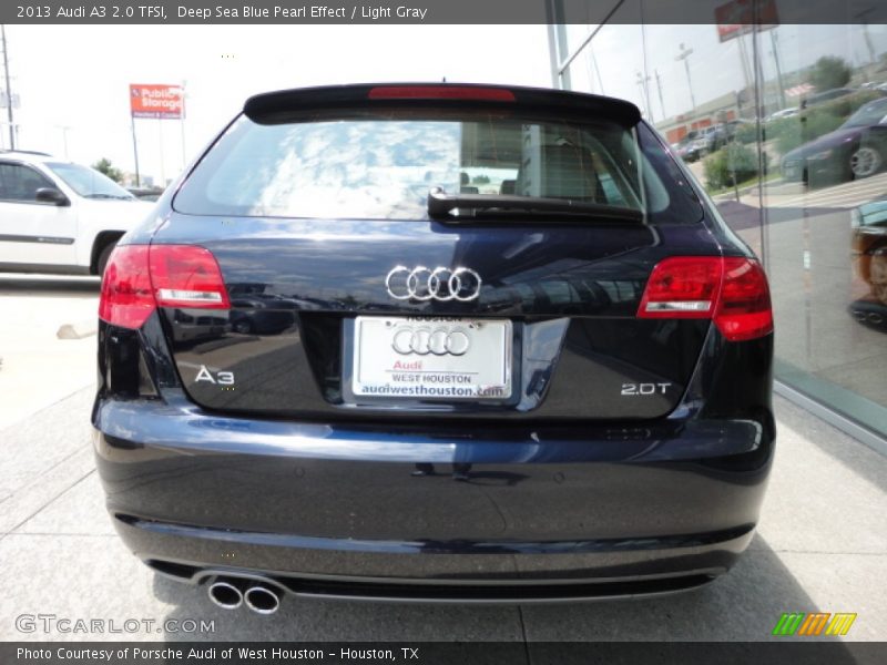 Deep Sea Blue Pearl Effect / Light Gray 2013 Audi A3 2.0 TFSI