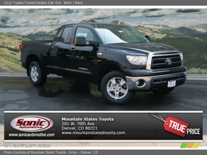 Black / Black 2012 Toyota Tundra Double Cab 4x4