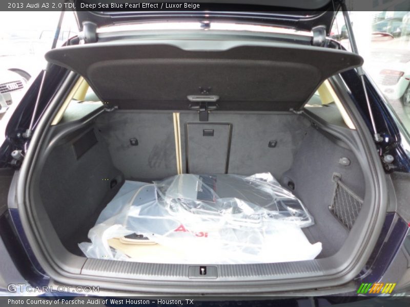 Deep Sea Blue Pearl Effect / Luxor Beige 2013 Audi A3 2.0 TDI