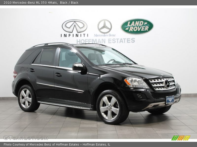 Black / Black 2010 Mercedes-Benz ML 350 4Matic