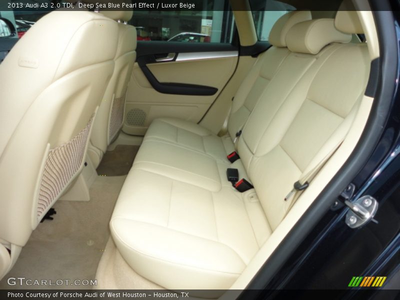 Rear Seat of 2013 A3 2.0 TDI
