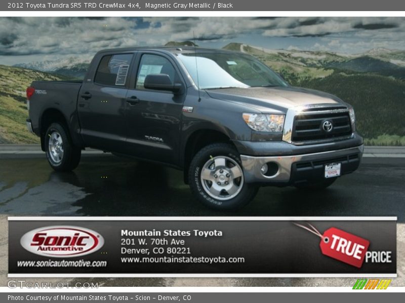 Magnetic Gray Metallic / Black 2012 Toyota Tundra SR5 TRD CrewMax 4x4