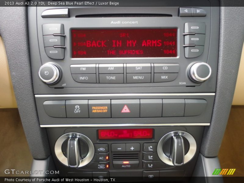Controls of 2013 A3 2.0 TDI