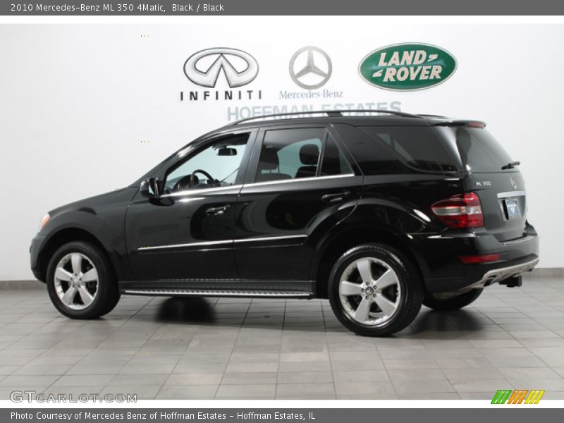 Black / Black 2010 Mercedes-Benz ML 350 4Matic