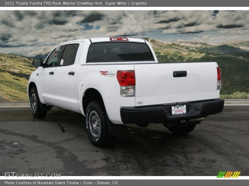 Super White / Graphite 2012 Toyota Tundra TRD Rock Warrior CrewMax 4x4