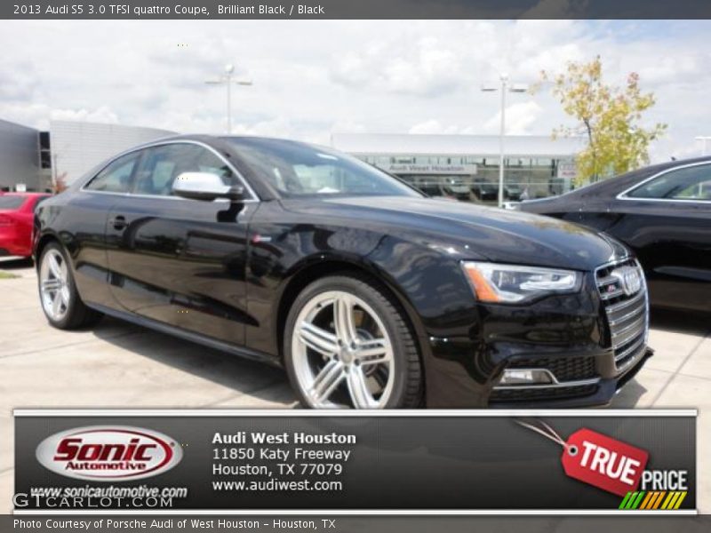 Brilliant Black / Black 2013 Audi S5 3.0 TFSI quattro Coupe