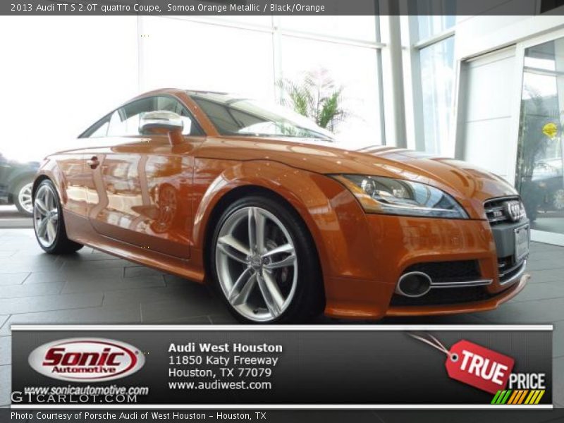 Somoa Orange Metallic / Black/Orange 2013 Audi TT S 2.0T quattro Coupe